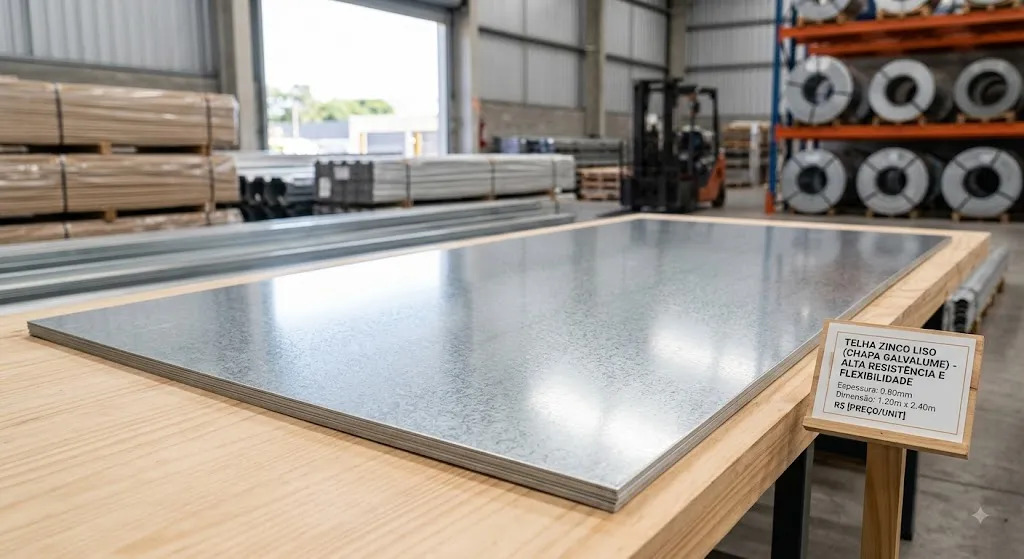 Zinco Liso 120CM